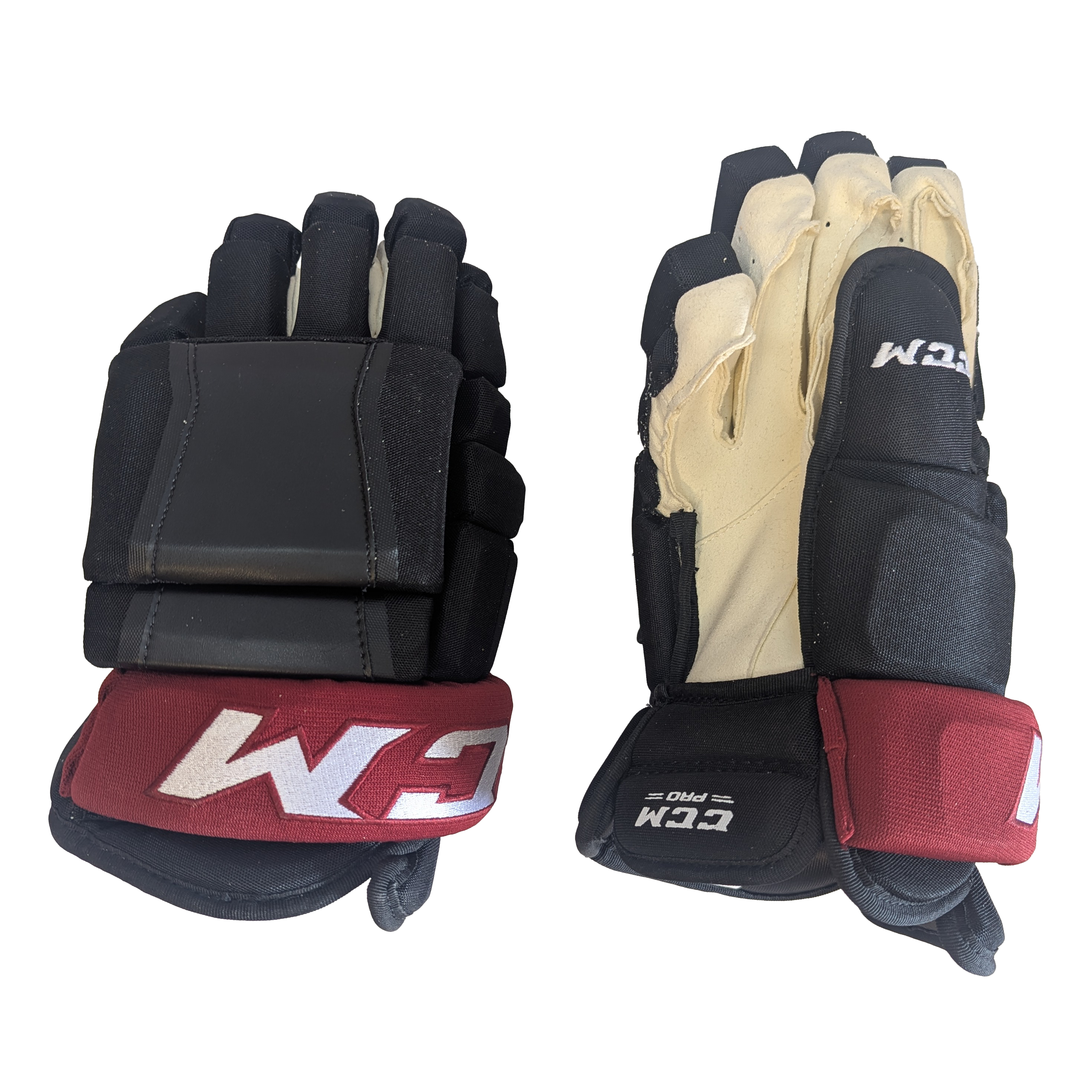 CCM HG97 - NHL Pro Stock Glove - Arizona Coyotes (Black/Burgundy)